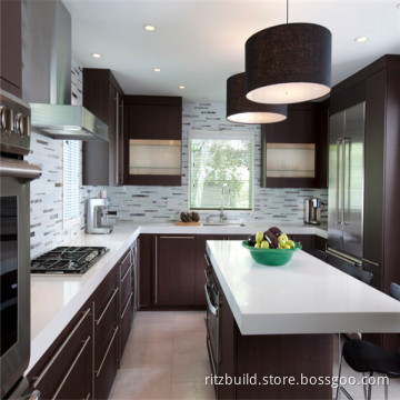Ritz High Gloss Customized Kitchen Cabinet House Kitchen PVC Kitchen